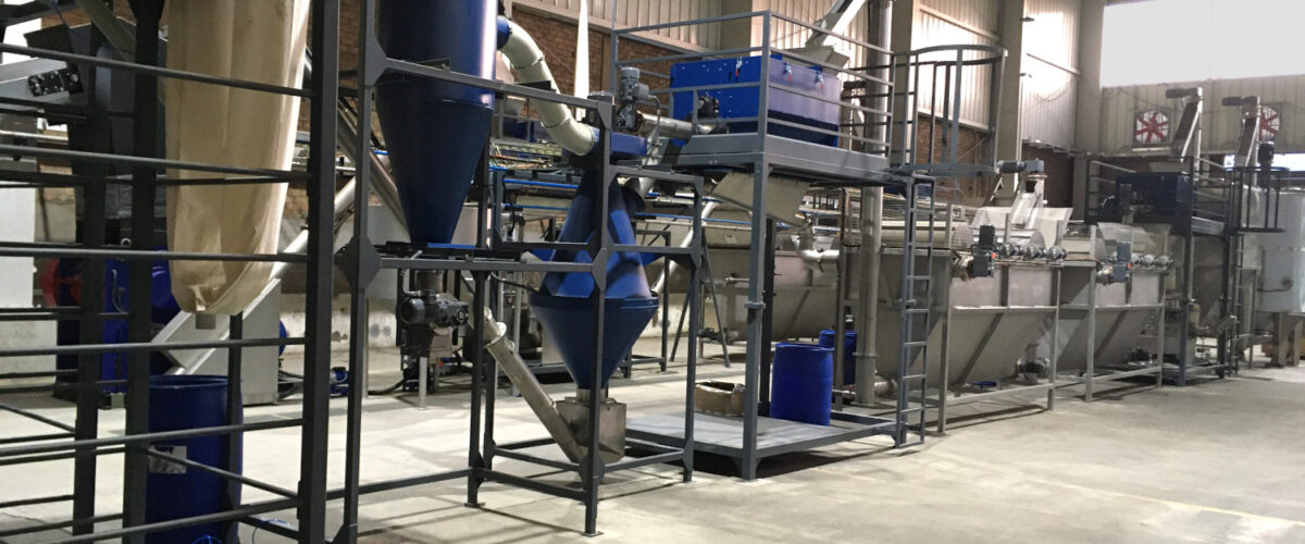 PET bottles recycling plant
